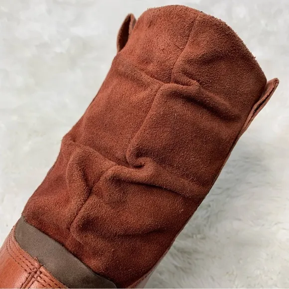 Patagonia Women's Addie Chimney Brick Brown Leather Ankle Boots Size 7