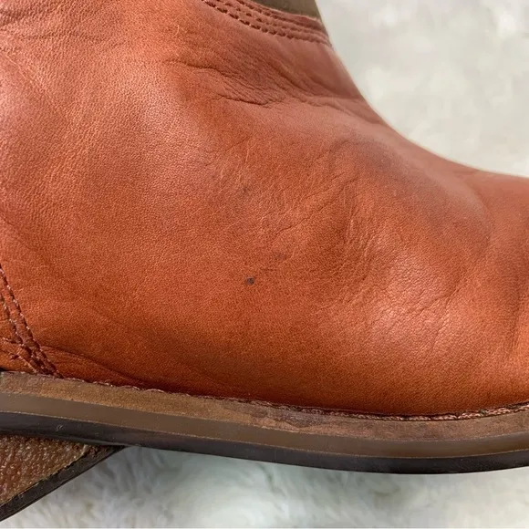 Patagonia Women's Addie Chimney Brick Brown Leather Ankle Boots Size 7