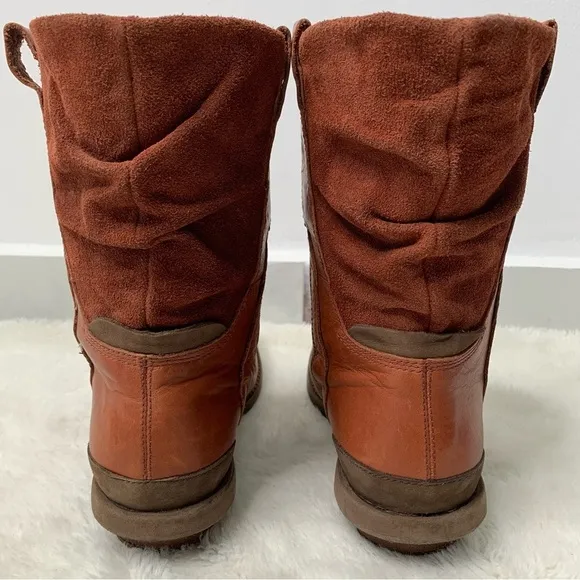 Patagonia Women's Addie Chimney Brick Brown Leather Ankle Boots Size 7