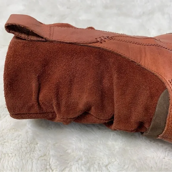 Patagonia Women's Addie Chimney Brick Brown Leather Ankle Boots Size 7
