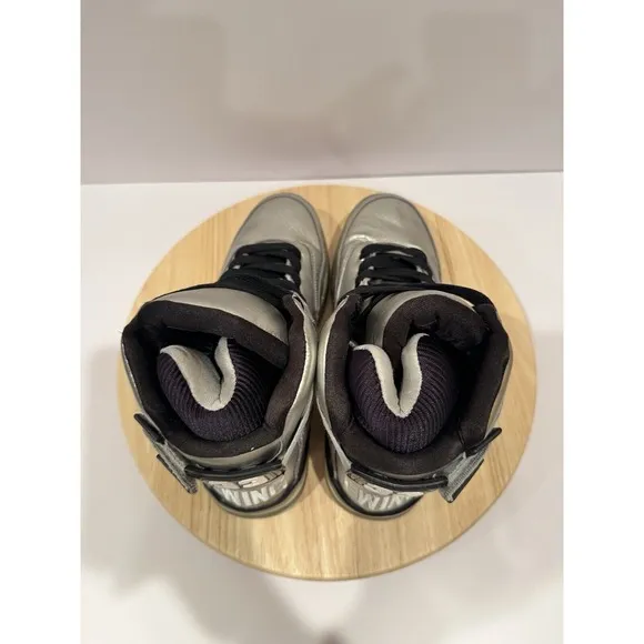 Patrick Ewing 33 Hi Platinum Black Silver Basketball Shoes Mens 9.5 Sneakers