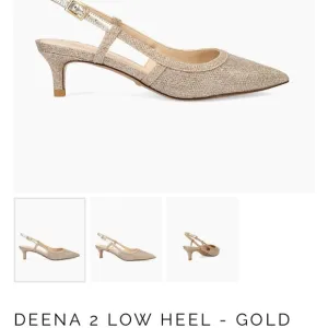 Pelle moda Deena 2 Low Heel Slingback gold size 5