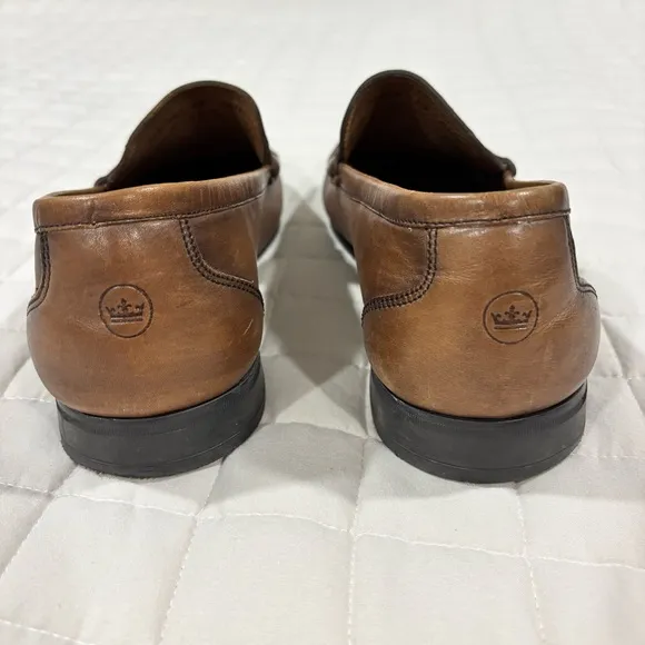 Peter Millar Classic Men’s Brown Leather Penny Loafers 11