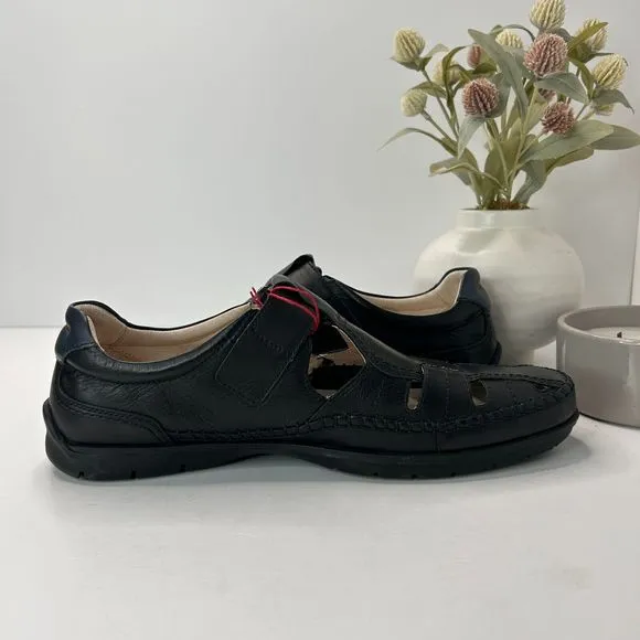 Pikolinos Marbella Leather Closed Toe Loafer Black Casual Men's EU 44/10-10.5