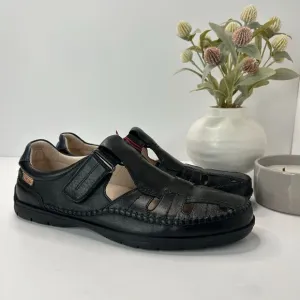 Pikolinos Marbella Leather Closed Toe Loafer Black Casual Men's EU 44/10-10.5