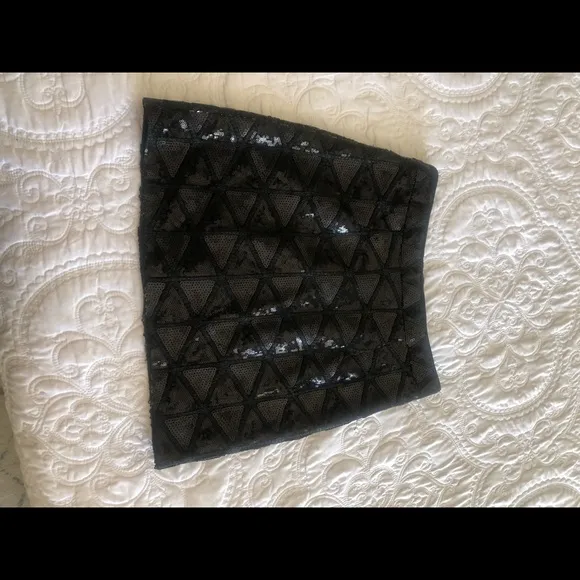 Piperlime Collection Triangle Sequin Mini Skirt