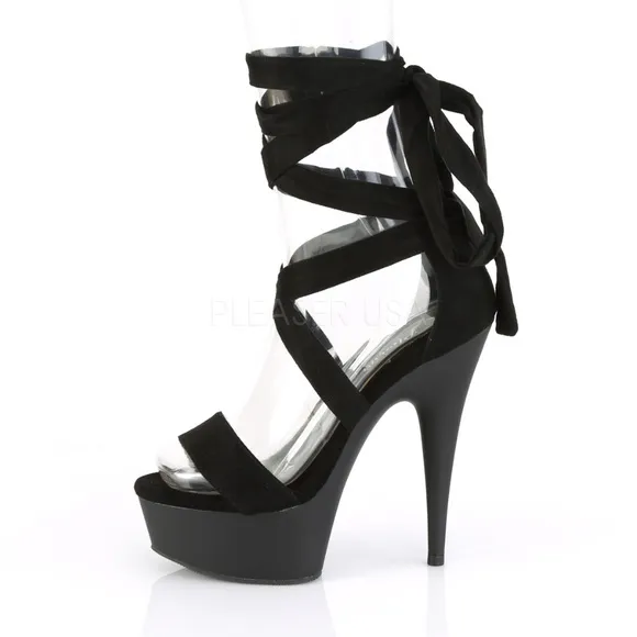 Platform Criss Cross High Heel Shoes