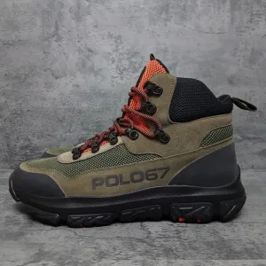 POLO Ralph Lauren Adventure 300 Mid SK Hiking Boots Mens Size 9 Dark Green