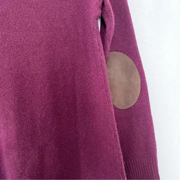 Polo Ralph Lauren Cashmere and Wool Blend Sweater Dress with Elbow Patches SZ M