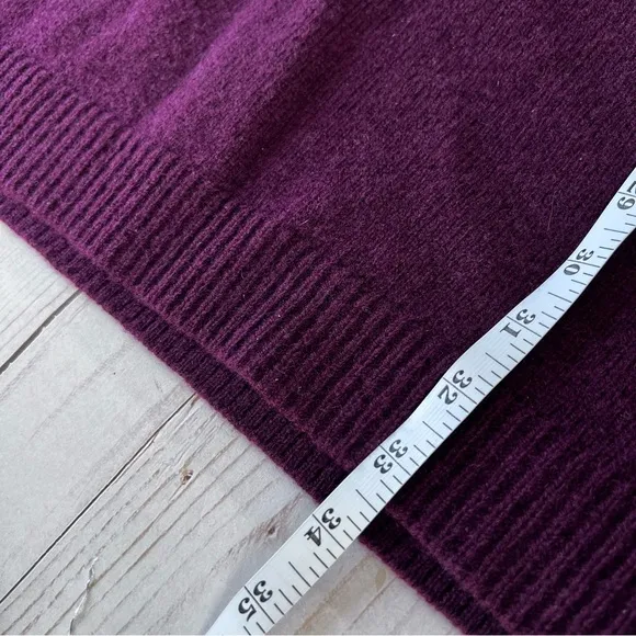 Polo Ralph Lauren Cashmere and Wool Blend Sweater Dress with Elbow Patches SZ M