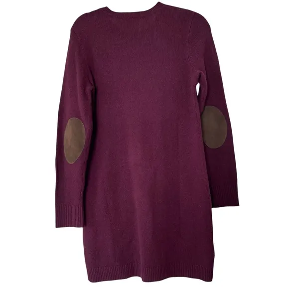 Polo Ralph Lauren Cashmere and Wool Blend Sweater Dress with Elbow Patches SZ M