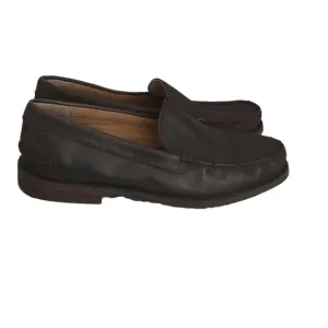 POLO RALPH LAUREN KRISTOFER SO - LFR BROWN LEATHER LOAFERS SIZE 11D