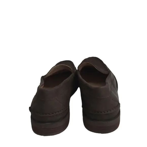POLO RALPH LAUREN KRISTOFER SO - LFR BROWN LEATHER LOAFERS SIZE 11D