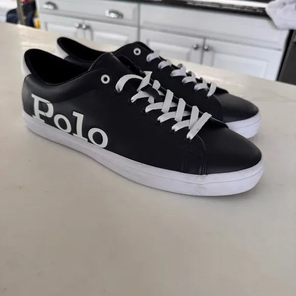 Polo Ralph Lauren  Men’s Longwood Sneaker / Shoes NAVY BLUE SIZE 11.5 NEW