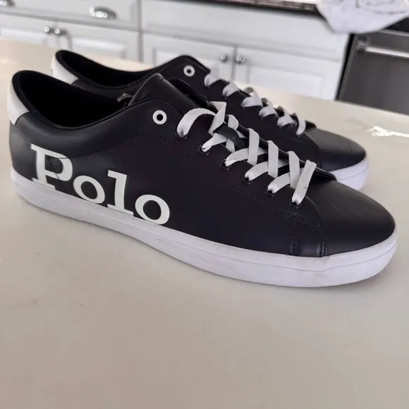 Polo Ralph Lauren  Men’s Longwood Sneaker / Shoes NAVY BLUE SIZE 11.5 NEW