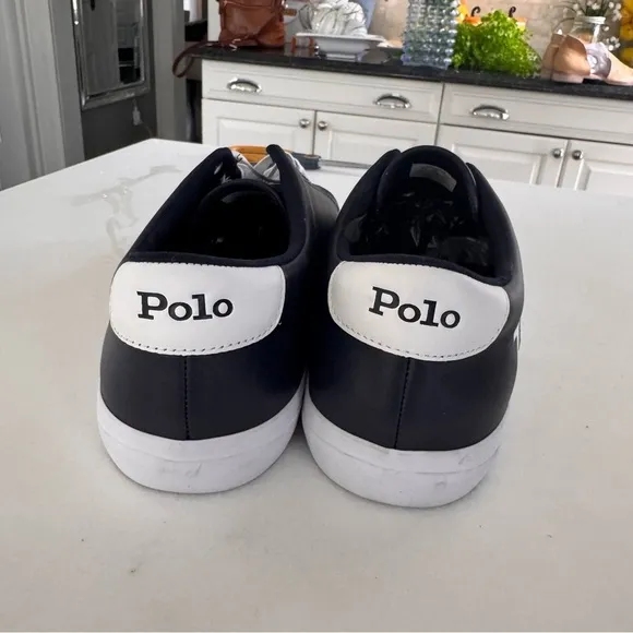 Polo Ralph Lauren  Men’s Longwood Sneaker / Shoes NAVY BLUE SIZE 11.5 NEW