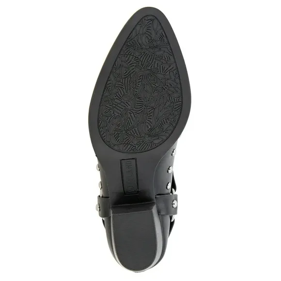 PORTLAND BOOT COMPANY WESTERN STUDDED ANKLE BOOTIE BLACK NWT SZ 8