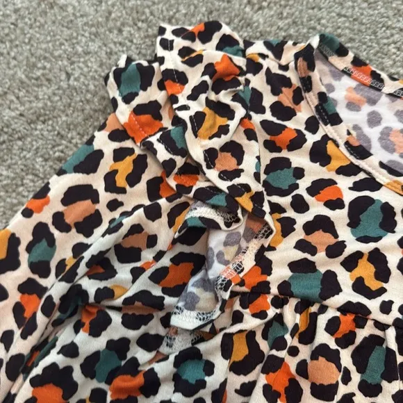 Posh Peanut Sz 7 Cheetah print dress/tunic