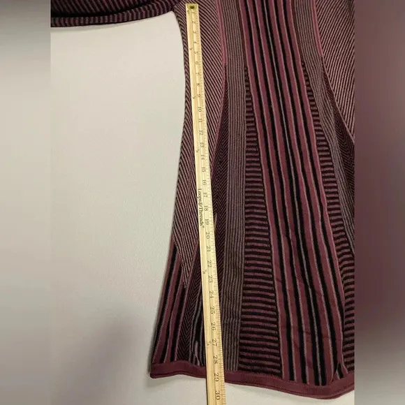 Prana Whitley Long Sleeve Lightweight Sweater Dress size Small Burgundy boho