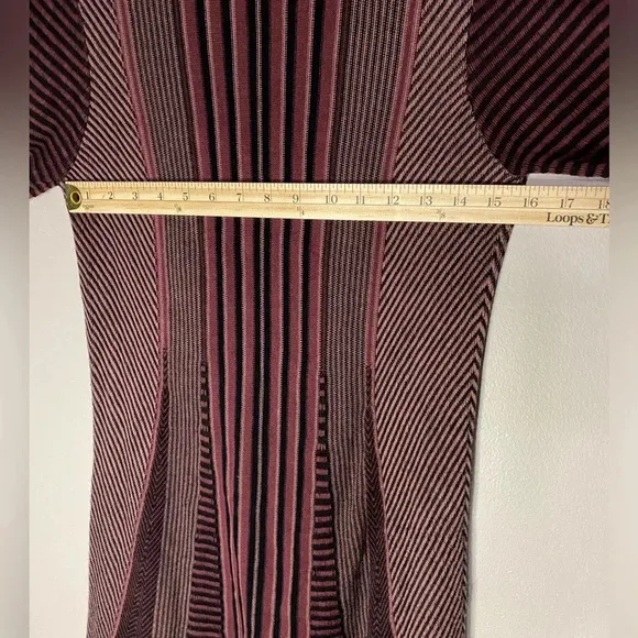 Prana Whitley Long Sleeve Lightweight Sweater Dress size Small Burgundy boho