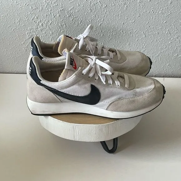 Pre-Owed Men Nike Air Tailwind 79 Running Shoes Sneakers Size 8 White Black