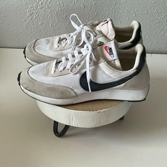 Pre-Owed Men Nike Air Tailwind 79 Running Shoes Sneakers Size 8 White Black