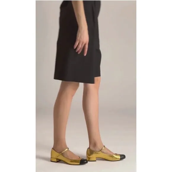 Pretty Ballerinas Leather ballet flats Mary Jane heel Size EU 40/US 10