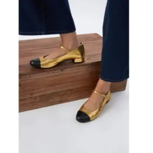 Pretty Ballerinas Leather ballet flats Mary Jane heel Size EU 40/US 10