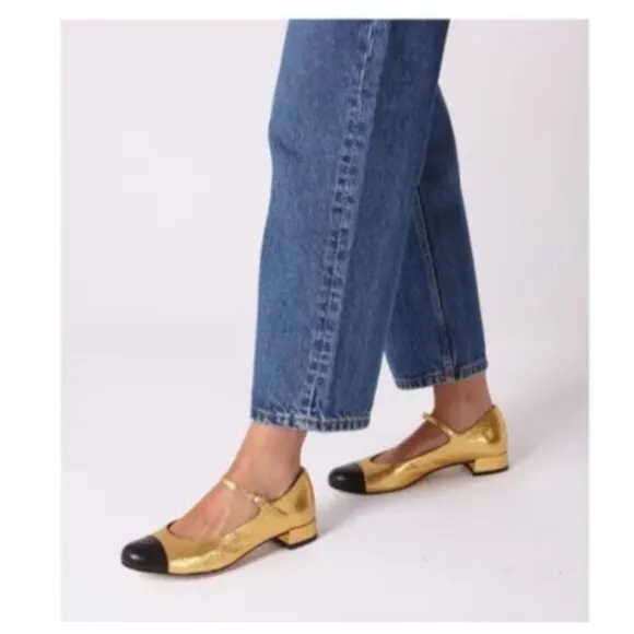 Pretty Ballerinas Leather ballet flats Mary Jane heel Size EU 40/US 10