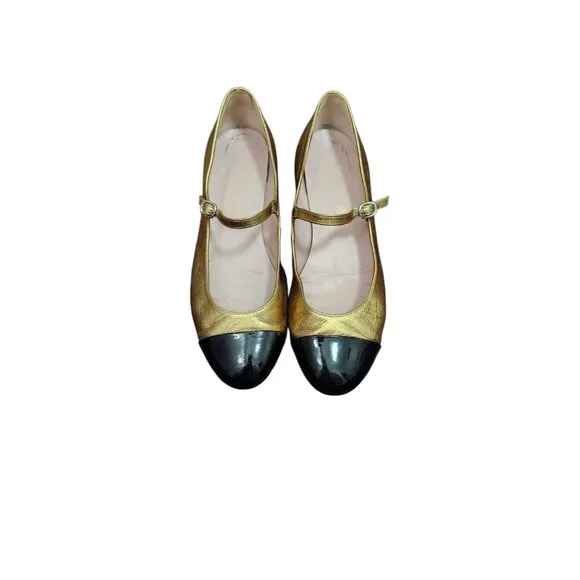 Pretty Ballerinas Leather ballet flats Mary Jane heel Size EU 40/US 10