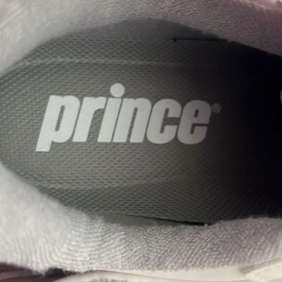 Prince FST838  Womens Lace Up Sneakers‎ Size 9.5 White Leather Upper NWT