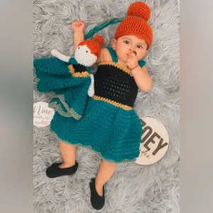 Princess Ana from “Frozen “ Baby crochet outfit”