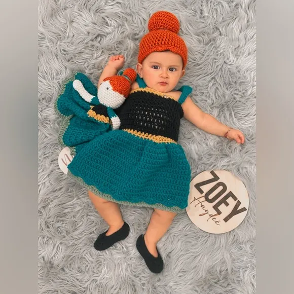 Princess Ana from “Frozen “ Baby crochet outfit”