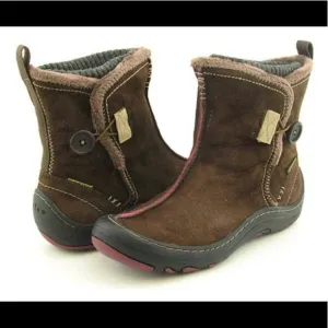 Privo by Clarks Brown Suede Leather Hayseed Winter Ankle Boots Size 7