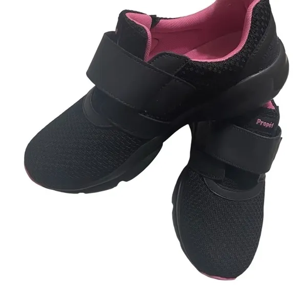 Propet Women's Black Berry Stability Strap Shoes Size US 10.5 XX (4E) NEW Casual