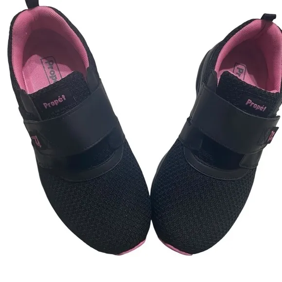 Propet Women's Black Berry Stability Strap Shoes Size US 10.5 XX (4E) NEW Casual