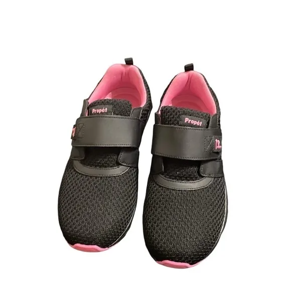 Propet Women's Black Berry Stability Strap Shoes Size US 10.5 XX (4E) NEW Casual