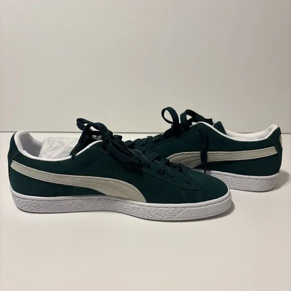 Puma Classic XXI 37491589 Mens Malachite Green Suede Lifestyle Sneakers Shoes 12