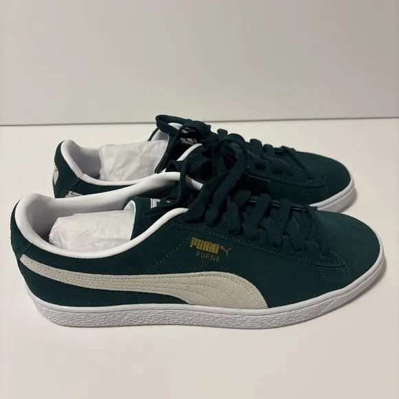 Puma Classic XXI 37491589 Mens Malachite Green Suede Lifestyle Sneakers Shoes 12