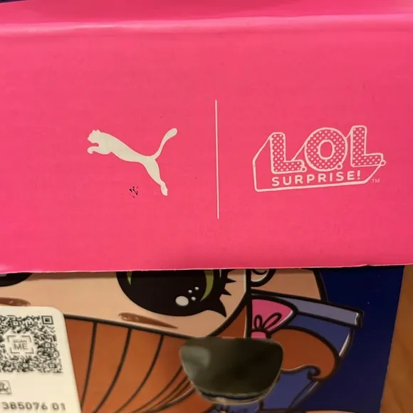 Puma Future Rider x LOL Surprise Shoes Youth 7C Pink Yellow Sneakers new w/box
