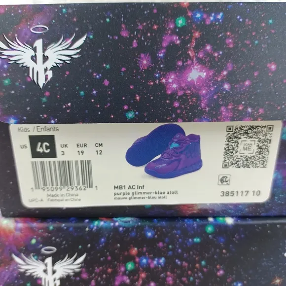 Puma Lamelo 'Queen City' Sneakers Purple Infant Kids Shoes