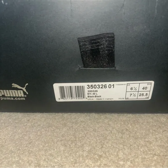 PUMA Mihara Yasuhiro Black Size 7.5 Mens
