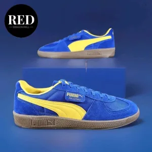 Puma Palermo Update Vintage Shoes 401364 02 Blue Sunny Yellow - Men's Size 10.5