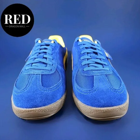 Puma Palermo Update Vintage Shoes 401364 02 Blue Sunny Yellow - Men's Size 10.5