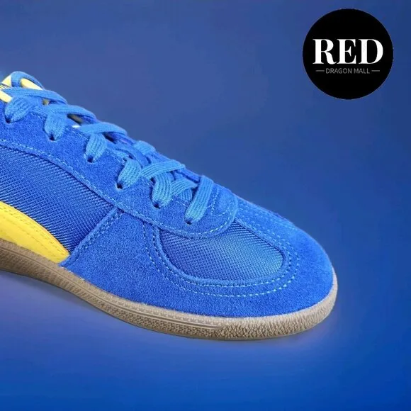 Puma Palermo Update Vintage Shoes 401364 02 Blue Sunny Yellow - Men's Size 10.5
