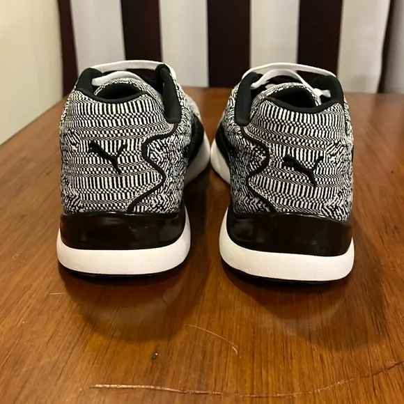 Puma XS500 Woven shoes sneakers new Oreo black white 360106 01 Mens Sizes