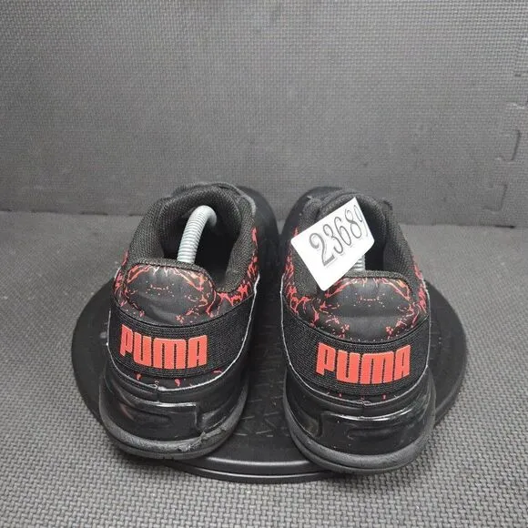 Puma Viz Runner Shoes Mens Sz 12 Black Red Athletic Trainers Sneakers