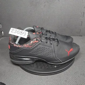 Puma Viz Runner Shoes Mens Sz 12 Black Red Athletic Trainers Sneakers