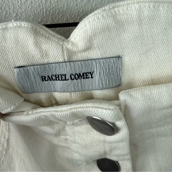 RACHEL COMEY Wilkes Pant Dirty White Distressed Designer Casual Women’s 12