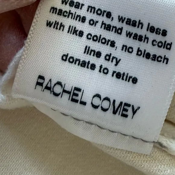 RACHEL COMEY Wilkes Pant Dirty White Distressed Designer Casual Women’s 12